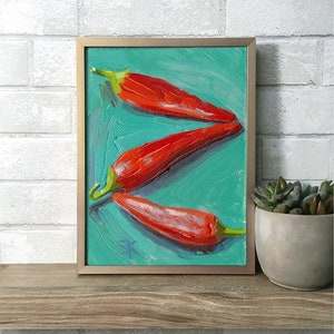 Chili Oil Painting • Giclée Print • 8.5x11.875 • Red Hot Chili Peppers 3