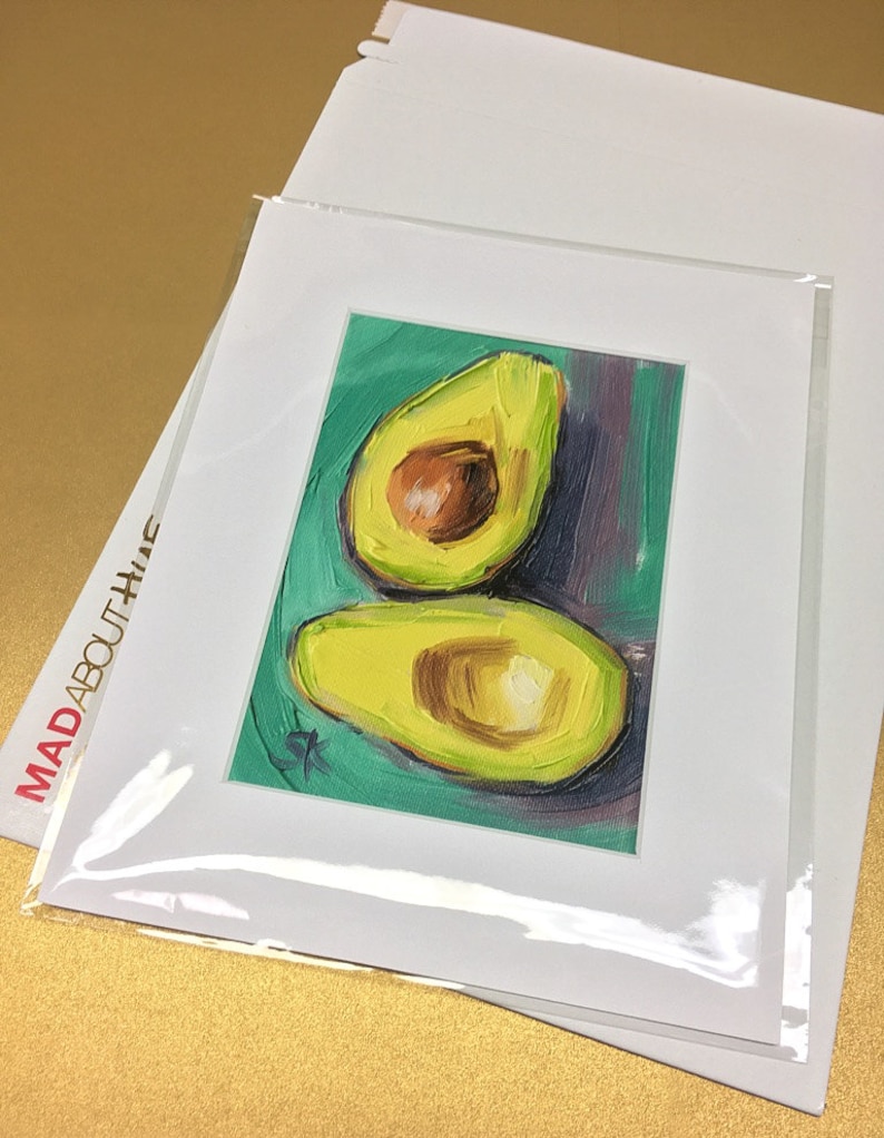 Avocado Oil Painting Giclée Print 5x7 Avocado Connection 2 image 9