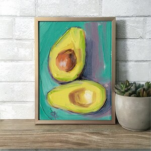 Avocado Oil Painting • Giclée Print • 8.5x11.875  • “Avocado Connection 1”