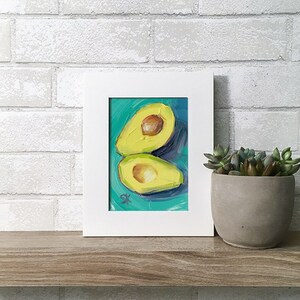 Avocado Oil Painting Giclée Print 5x7 Avocado Connection 2 image 3