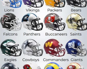 Football Helmet Table & Desk Lamp - All NFL Teams Available - Etsy