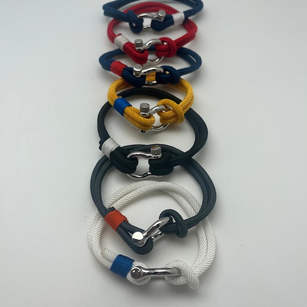 Nylon Nautical Shackle Bracelet