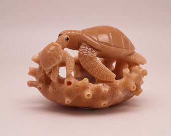 Tagua Nut Carving- Turtle