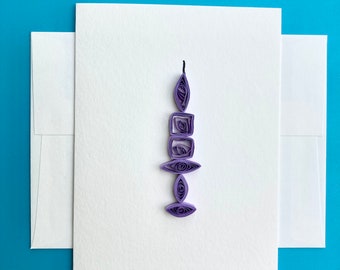 Paper Quilling Card/ IVF Card/ IUI Card/ Infertility Greeting Card/ Artificial Reproductive Technology Card/ Support/ IVF Meds