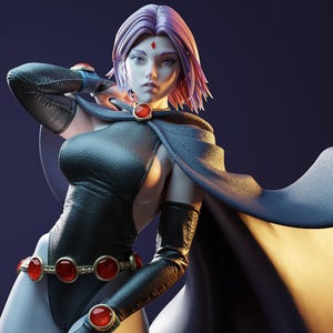 Raven (TeenTitans Fan Art)/ Sculpture Unpainted or Fully Painted / Scale to Choose  / Made to order Adult / Mature