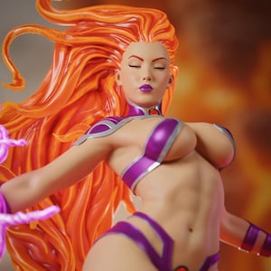 Starfire_ (TeenTitans Fan Art)/ Sculpture Unpainted or Fully Painted / Scale to Choose  / Made to order Adult / Mature