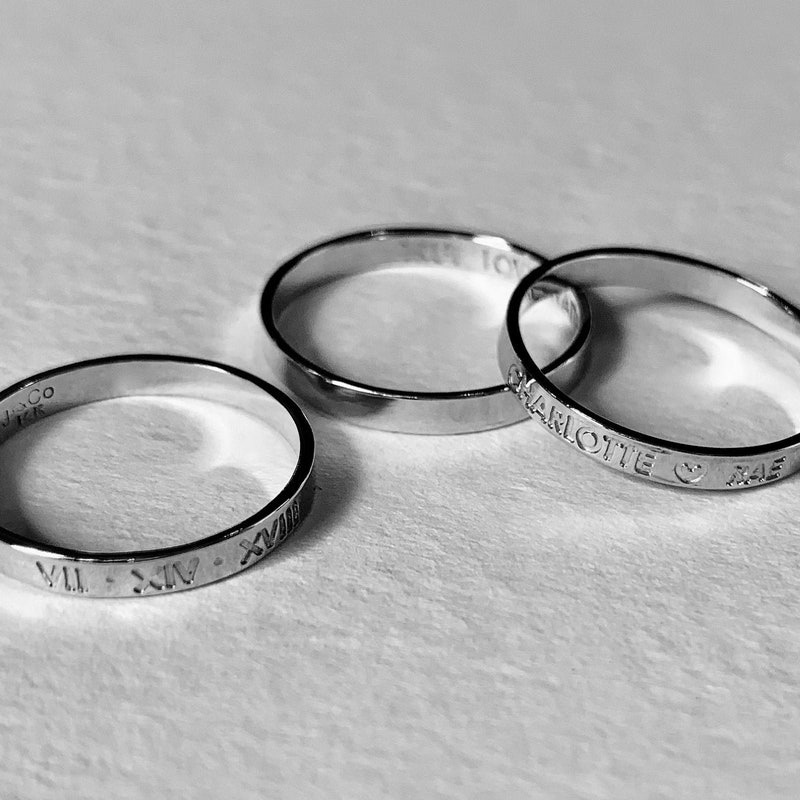 Custom Wedding Band Etsy