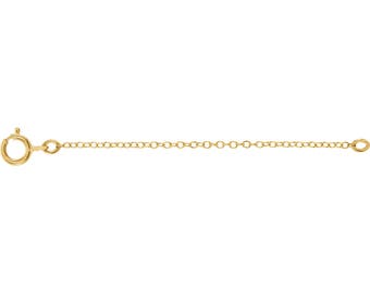 14k Solid Gold Chain Extender • 14k yellow gold chain extender • 14k rose gold chain extender • 14k white gold chain extender • real gold