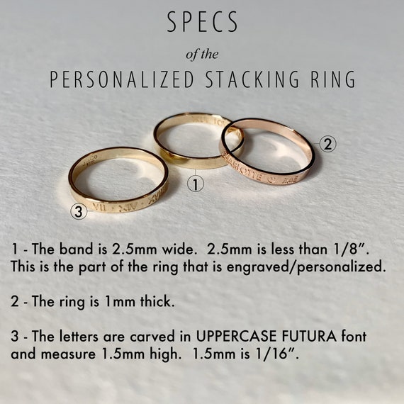 Buy Engraved Ring, Personalized Ring, Women Ring, Initial Ring, Gift for  Women, Stacking Rings, Gift for Mom, Personalized Mommy Jewelry Online in  India - Etsy | Engraved rings personalized, Mommy jewelry, Engraved rings