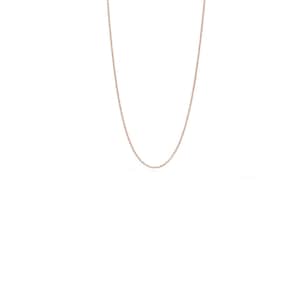 K&ouml;nnte beinhalten: Eine zarte Halskette aus ros&eacute;goldener Kette. Die Kette ist d&uuml;nn und hat ein schlichtes Design.