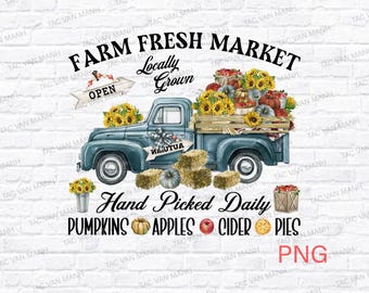 Farm Fresh Png, Farm Fresh Pumpkins Fall Png, Fall Sublimation, Autumn Png, Pumpkin Png, Instant Download Sublimation  Design