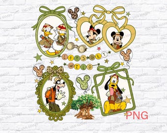 Disney Let's Get Wild (Png), Reino Animal (Png), Mickey y sus amigos, lazos de coqueta de leopardo (Png), Modo Safari (Png) de Disney