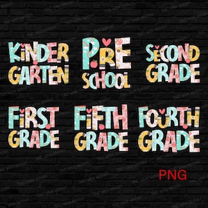 Custom Grade Png, Back to School PNG, Teacher Coquette First Day of School png, Kinder, Pre-k 1st/2nd/3rd/4th Grade png