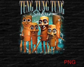 Tung Tung Sahur PNG, Funny Ramadan Character Clipart, Sahur Alarm Cartoon Design , Sublimation, Funny Memes Png , Digital Download