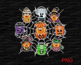 Gruselige Nuggets Png, Halloween lustig Png, Hühnernuggets Png, Halloween Nuggets Png, Horror-Halloween-Design