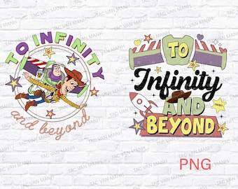 Zwei Unendlichkeit und darüber hinaus Png, Zwei Unendlichkeit und darüber hinaus Png, Toy Story Png, Familienurlaub Png, Freund Gruppe Png, Vacay Modus Png, digitale Datei