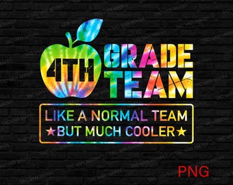 Team der 4. Klasse png, Lehrer der vierten Klasse, Grad Squad Png, Lehrer der 4. Klasse, Schule Png, Sublimation Png