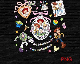 Toy Story Coquette PNG , Toy Story noeuds PNG , Coquette noeuds Toy Story PNG , vacances en famille PNG