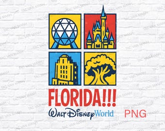 Florida Disney PNG, Florida WDW PNG, Disney Parks PNG, Disney Parks WDW 2025, Florida Eras Style Four Parks PNG