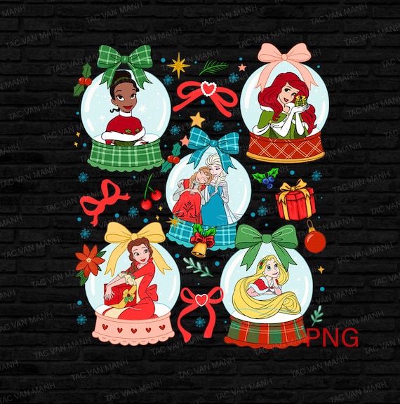 Princess Christmas PNG,  Christmas Holiday Season  Digital Download