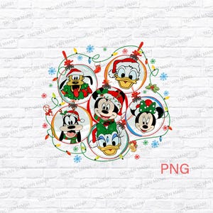 Mickey Mouse Christmas PNG, Family Trip Design Instant Download