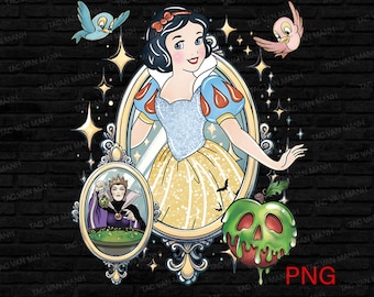 Disney Snow White Png, Princess Png, Princess Png For Sublimation, Family Vacation Png, Girls Squad Png, Instant Download