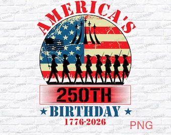 Happy 250th Birthday America 1776-2026 Png, Independence Day Png, Christian Png, 4th of July Png, Firework Png, USA Flag Png