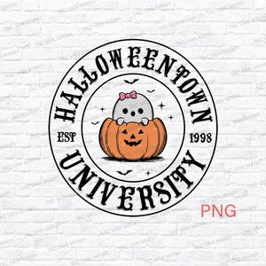Halloweentown University Est 1998 PNG, Vintage Halloween Shirt png, Halloween png, Halloween Fall Pumpkin png, Retro Halloween, Fall png