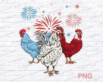 Patriotic USA Chicken Coquette PNG, American 4th Of July Png, Funny Patriotic Png, Independence Day Png, American Png, Chicken lover png