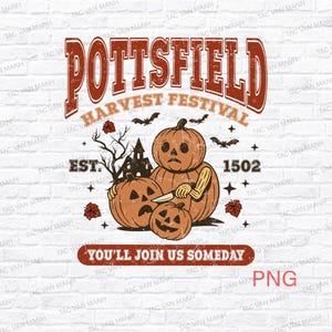 Pottsfield Harvest Festival Png, Over The Garden Wall Png, Pottsfield Png, Halloween Png, Harvest Festival Png, Pumpkins Png