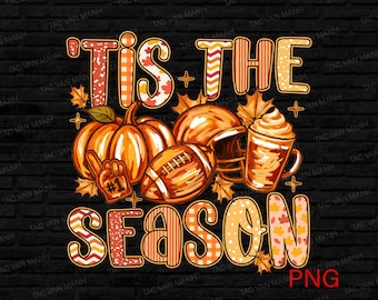 Tis The Season png, Retro fotbollskoquett-rosett png, Fotbollshöst-png, Fotbollsmatchdag, Hösthöst-png, Preppy höstfotboll-png