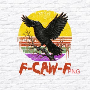 F-Caw-F PNG、花柄の頭蓋骨PNG、面白いカラスのデザイン、カラスのPNG、カラスのデジタルPNG、ゴシックカラス、カラスのPNG、F Caw F、鳥PNG、商用利用