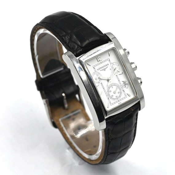 Longines DolceVita Chronograph Rectangular Steel … - image 4