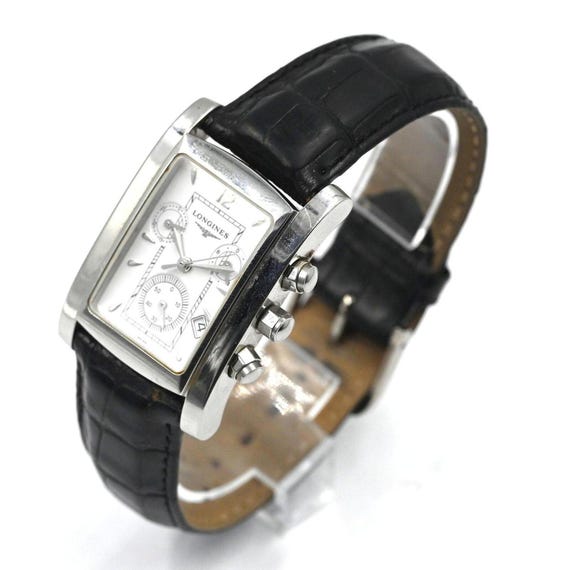 Longines DolceVita Chronograph Rectangular Steel … - image 1
