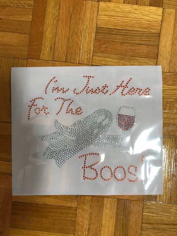 Items similar to Halloween Rhinestone Heat Transfer I'm Just Here For