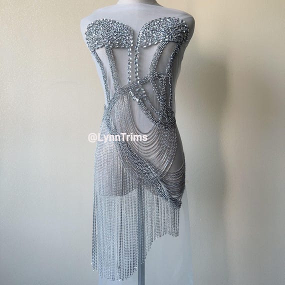 open lace back dress A-line Black Cap Sleeves Open Back Sparkly Modest Prom Dresses, PD2271 –  SposaBridal main image 0