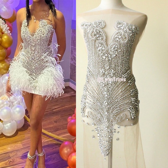 silver rhinestone birthday dress Silver Rhinestone Draped Asymmetrical Mini Dress
