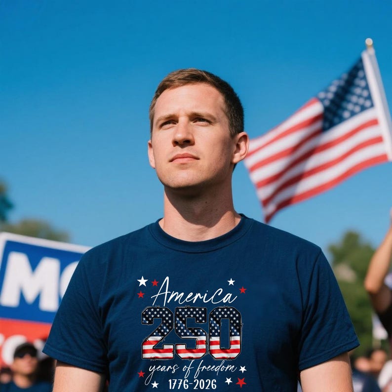 USA 250th Anniversary Shirt, 4th July Tee, USA 250th Anniversary Independence Day Shirts, 4th July 250th Year Shirts, 4th July Family Shirts image 6