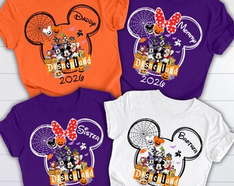 Disney Halloween Shirts, Custom Disney Halloween Shirts 2026, Disneyland Halloween Shirts, Disney Halloween Family Trip Shirt, Halloween Tee