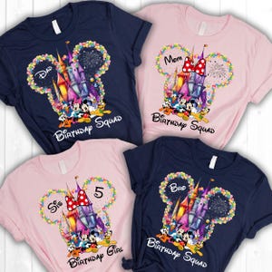 Disney Birthday Shirts, Disney Birthday Girl Shirts, Disney Birthday Boy Shirts, Disney Birthday Squad Shirts, Disney Birthday Trip Shirts