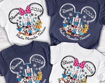 Custom Disney Trip Shirts 2026, Disney Family Vacation Shirts, Disney Family Trip, Disney Birthday Trip Shirt, Disney Vacation Group Shirts