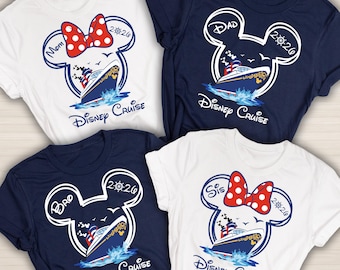 Maglietta personalizzata per famiglie Disney Cruise 2026, maglietta per gruppi Disney Cruise, maglietta coordinata personalizzata Disney Cruise, maglietta Disneyland, magliette da crociera