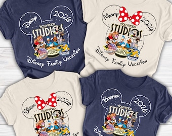 Custom Disney Hollywood Studios Shirts, Disney Hollywood Studios Shirts 2026, Hollywood Studios Family Shirts, Disney Hollywood Studios Tee