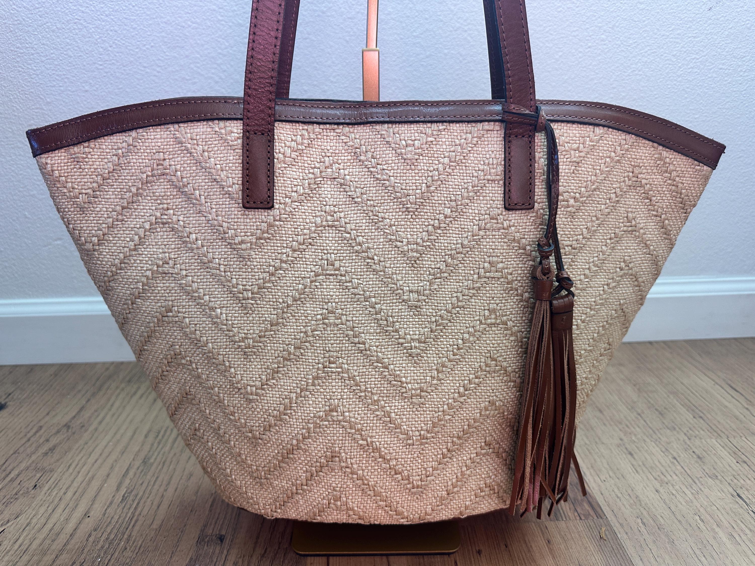 Patricia Nash's Lyon Marconia Natural Zig-zag Large Tote