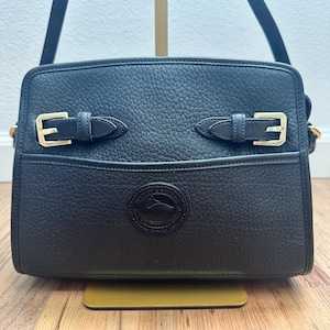 Vintage Dooney & Bourke AWL Licorice Whip Buckle Satchel