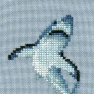 Great White Shark 2 cross stitch chart