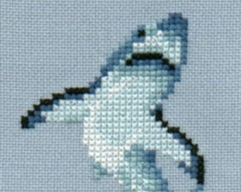 Great White Shark 2 cross stitch chart