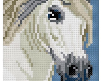 Andalusian Horse counted cross-stitch chart