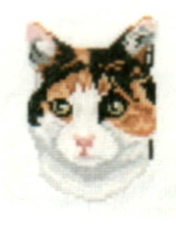Calico Cat Cross Stitch Chart Etsy