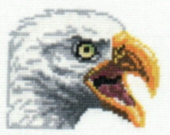 Bald Eagle counted cross-stitch chart